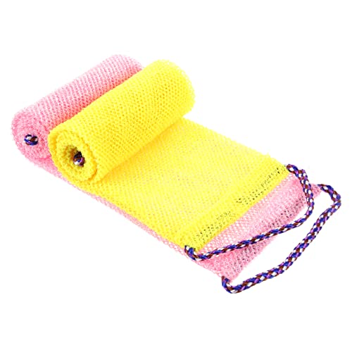 Baluue 2stücke Dusche Rückenschrubber Peeling Duschhandtuch Rückenhandtuch Körperschrubber Rückenpeeling-tool Körperpeeling-tücher Peeling-handtücher Schrubbtuch Afrikanisches Waschnetz b von Baluue