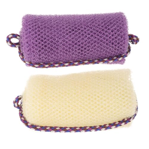 Baluue 2stücke Körper Peeling Tücher Peeling Waschlappen Handtuch Aus Robustem Polyester Für Geschmeidige Haut Und Einfaches Schrubben Schwer Erreichbarer Stellen Wie Rücken von Baluue