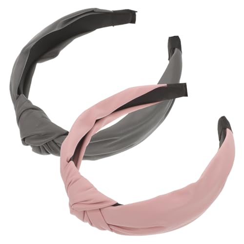 Baluue 2stücke Damen Knotted Headbands Pu- Breiter Haarreif Mit Für Alltag Und Festivals Und Stylisch von Baluue