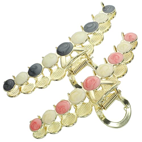 Baluue 2stücke Große Metall Haarclips Für Frauen Langlebige Haarspangen Für Dickes Haar Haarzubehör Für Styling Zu Hause Und Party von Baluue