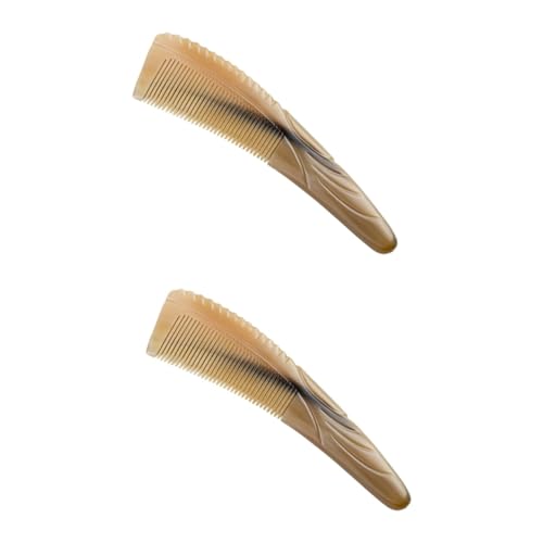 Baluue 2st Entwirrender Rinderhornkamm Duschkamm Schnurrbart-stylingkamm Ochsenhornkamm Für Männer Haarpflegekamm Damenfriseurkämme Ochsenhornkamm Für Damen Entwirrender Hornkamm Hörner Baluue 2st Entwirrender Rinderhornkamm Duschkamm Schnurrbart-stylingkamm Ochsenhornkamm Für Männer Haarpflegekamm Damenfriseurkämme Ochsenhornkamm Für Damen Entwirrender Hornkamm Hörner von Baluue
