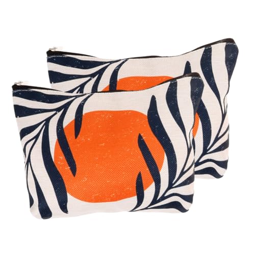 Baluue 2stücke Tragbare wasserdichte Kosmetiktaschen Im Geometrischen Design Für Damen Vielseitige Make-up-Organizer Für Pflegeprodukte Und von Baluue
