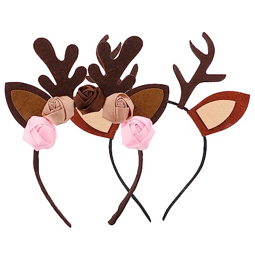 Baluue Weihnachts-haarband – 2er-pack Geweih-stirnband Haarreifen- Für Kinder Für Die Feiertage von Baluue