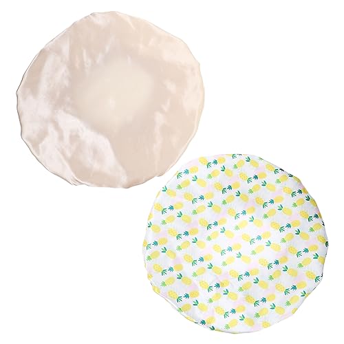 Baluue 2stücke Duschhauben Für Damen Wiederverwendbar Mit Satinfutter Und Atmungsaktiv Für Langes Haar Große Verstellbare Dusche Hut Für Bad Sauna Baluue 2stücke Duschhauben Für Damen Wiederverwendbar Mit Satinfutter Und Atmungsaktiv Für Langes Haar Große Verstellbare Dusche Hut Für Bad Sauna von Baluue