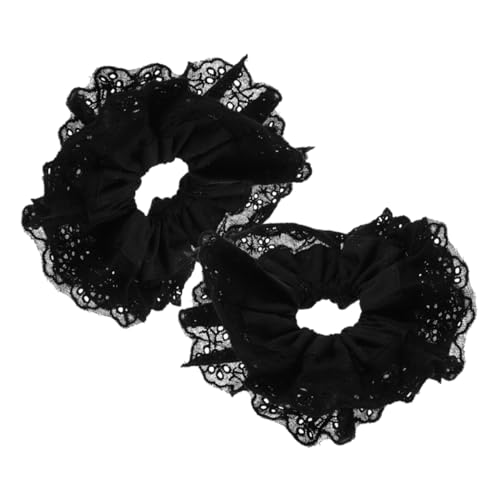 Baluue 2stücke Große Haargummis Aus Doppel-lace Elastische Pferdeschwanzhalter Sanft Zu Haaren Elegantes Design Für Damen Für Verschiedene Frisuren Und Haartypen von Baluue