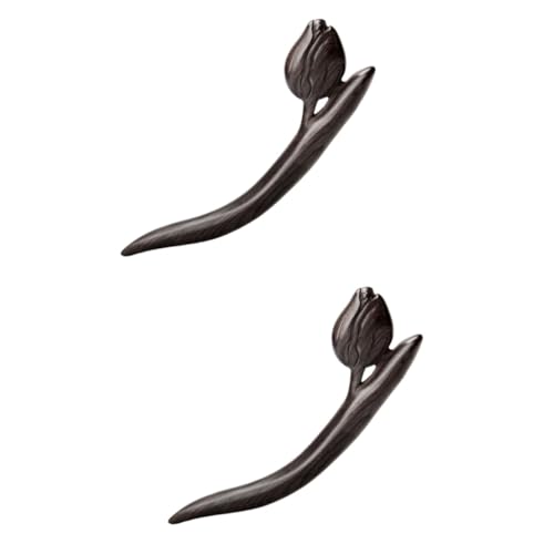 Baluue 2stücke Haarnadeln Aus Schwarzem Holz Vintage Haarschmuck Für Damen Langlebiges Haarstäbchen Für Hochsteckfrisuren Elegantes Accessoire Für Besondere Anlässe Für Geburtstage von Baluue