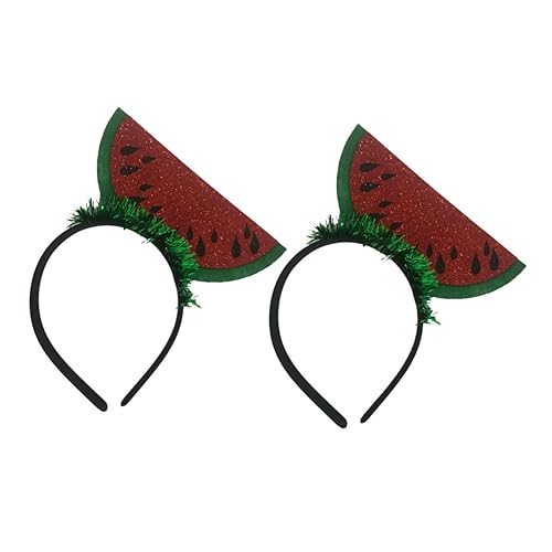 Baluue 2st Kopfschmuck Obst Kopfbedeckung Partyzubehör Partykostüm-kopfbedeckung Luau-kopfbedeckung Reiner Kopfbedeckung Haarschmuck Gourmet-kopfbedeckung Tropisches Party-haarband Grün von Baluue