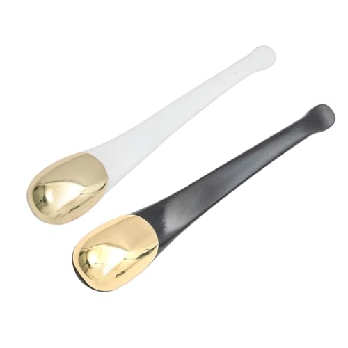 Baluue 2stücke Metall-löffel Für Augencreme Gesichtscreme-löffel Make-up-zubehör Für Zuhause Zufällige Farbe von Baluue