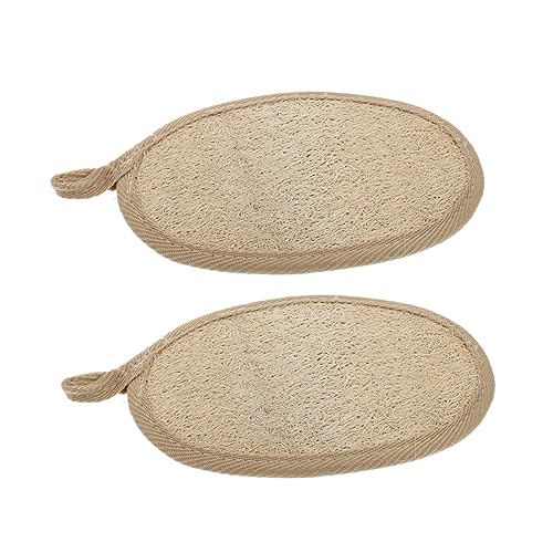 Baluue 2stücke Natur-luffa Peeling-badetücher Langlebige Körperpeeling-badezimmer-accessoires Für Weiche Und Glatte Hautreinigung von Baluue