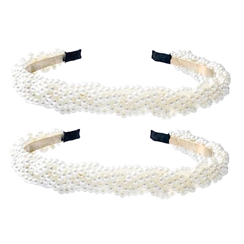 Baluue 2stücke Perlen Stirnband Für Frauen Mädchen Kopfschmuck Haar Accessoire Party Braut Hochzeit Urlaub Alltag Arbeit Schule Strand Tanz Schmuck von Baluue