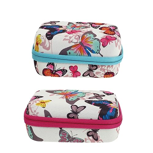 Baluue 2stücke Aufbewahrungsbox Für Ätherische Öle Reisetasche Organizer Mit Multi-grid Stoßfest Und Schützend Für Ölflaschen Leicht Und Praktisch Für Reisen von Baluue