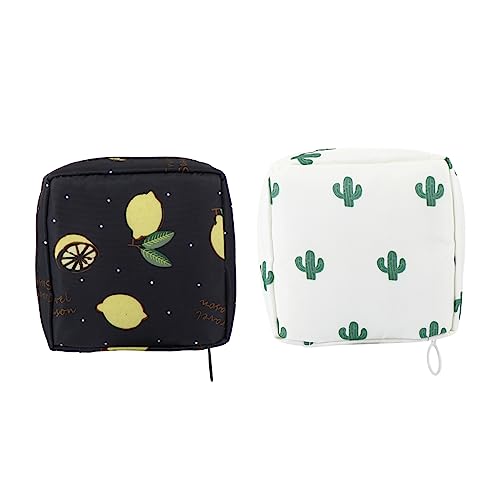Baluue 2stücke Aufbewahrungstasche Für Damenbinden Servietten Kreditkartenhalter Und Geldbörse Tragbares Kosmetiketui Und Langlebig von Baluue