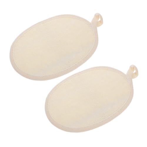 Baluue 2stücke Peeling-badetuch Aus Natürlichem Luffa Schrubbtuch Für Körperreiniger Badekörperreiniger Zum Waschen Und Peeling von Baluue