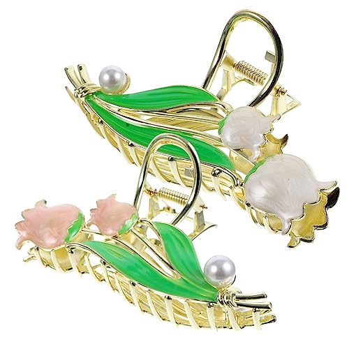 Baluue 2stücke Metall-haarklammern Tulpen-haarspangen Für Damen Blumen-haarklammern Für Dünnes Und Dickes Haar Haarschmuck Für Alltag Und Party von Baluue