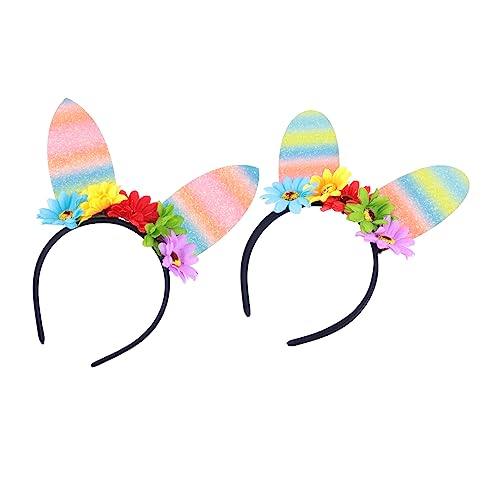 Baluue 2stücke Osterhaarschmuck Haarreifen Ostern Kopfschmuck Haarparty Osterkopfschmuck Haare Zu Ostern Kopf Ohr Haarbänder Foto Requisiten von Baluue