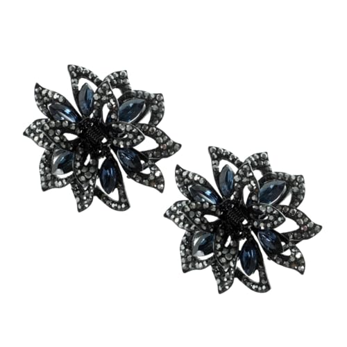 Baluue 2stücke Rhinestone Haarklammern Für Damen Stilvolle Blüten-haarclips Dekorative Kleine Haarklammern Für Hochsteckfrisuren Und Tägliche Haaraccessoires von Baluue