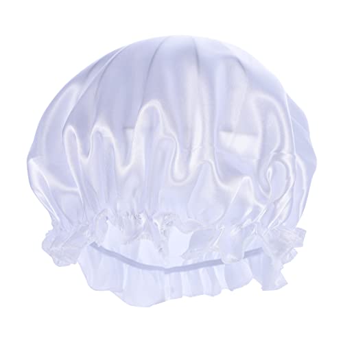 Baluue 2stücke Satin Schlafhauben Für Damen Elastische Nachtmützen Für Haarschutz Und Komfort Beim Schlafen Waschen Und Mehr Für Lockiges Haar von Baluue