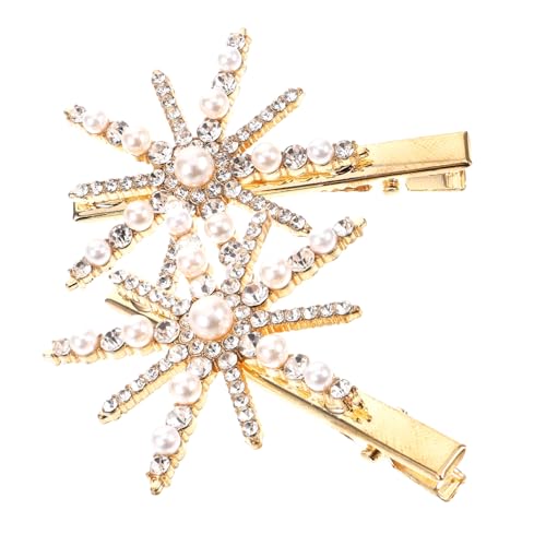 Baluue 2stücke Perlen-haarspange Haarspangen Mit Perlen Für Damen Haarschmuck Dekorative Haarklammer Für Frauen dekor Haarspange von Baluue