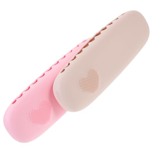 Baluue 2stücke Teiliges Makeup Brush Organizer Tragbare Makeup Pinsel Aufbewahrungstasche Für Leicht Und Dekoriert Mit Herz- Vielseitig Einsetzbar Für Kosmetik Und Kleine Gegenstände von Baluue