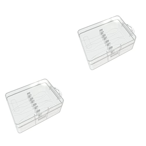 Baluue 2stücke Toilettenartikel Organizer Für Reisen Zahnbürstenköpfe Aufbewahrungsbox Aus Lebensmittelechtem Tragbarer Schutz Für Zahnbürsten Und Zubehör Für Camping Und von Baluue