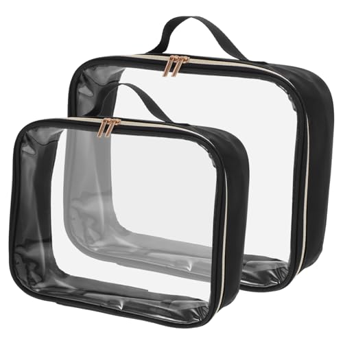 Baluue 2stücke Transparente Kosmetiktasche Reise-Make-up-Tasche Kleine Tasche Für Handtasche Kulturbeutel Mit Reißverschluss Kosmetiktaschen Organizer von Baluue