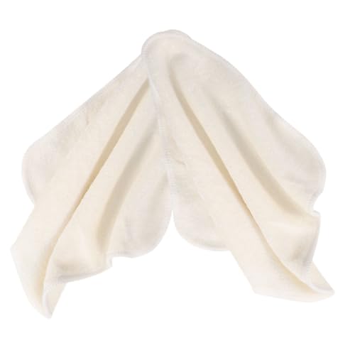 Baluue 2stücke Wiederverwendbare Gesichtstücher Aus Bambusfaser Absorbierende Waschlappen Für Sanfte Gesichtsreinigung Exfolierende Handtücher Für Umweltbewusste Pflege von Baluue