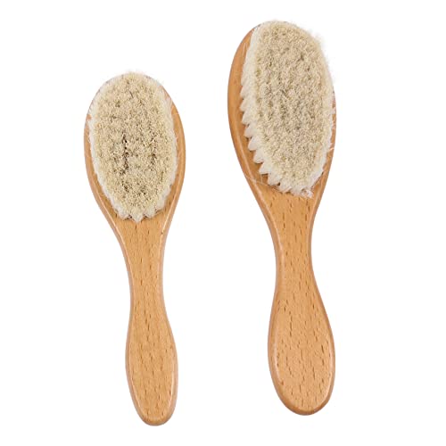 Baluue 2stücke Wolle Bartbürste Nackenbürste Werkzeug Zur Entfernung Abgebrochener Haare Reinigungsbürste Mit Holzgriff Friseurbürste Für Bart-styling Und Haar- von Baluue