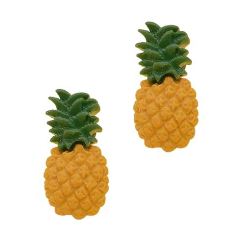 Baluue 3 Paare Ananas Ohrstecker Sommerliche Frucht Ohrringe Damen Leicht Tragbar Modisch Schmuck von Baluue