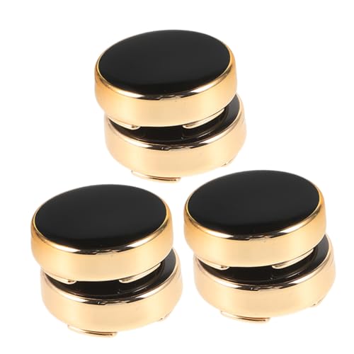 Baluue 3 Paare Manschettenknöpfe aus Zinklegierung Schicke Button Cover für Herrenhemden Einfache Manschettenknöpfe Stilvolle Accessoires für Anzug Hochzeit und Besondere Anlässe von Baluue