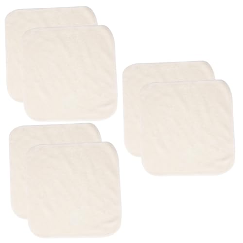 Baluue 6stücke Wiederverwendbare Bambusfaser Gesichtsreinigungstücher Sanfte Saugfähige Handtücher Für Tägliche Hautpflege Für Reisen Oder Zuhause von Baluue