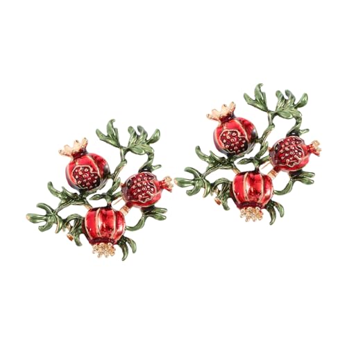 Baluue 3 Sätze Granatapfel Brosche Für Damen Trendige Legierungs Anstecknadel Für Muttertag Vielseitig Einsetzbar Zur Dekoration Von Kleidung Taschen Und Accessoires 2 Stücke * 3 von Baluue