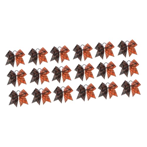 Baluue 3 Sets Halloween-haargummis Mit Spinnennetz-schleife Haarseile Pferdeschwanzhalter Kopfschmuck Für Mädchen Für Partys Alltagsstile 6 Stück * 3 von Baluue