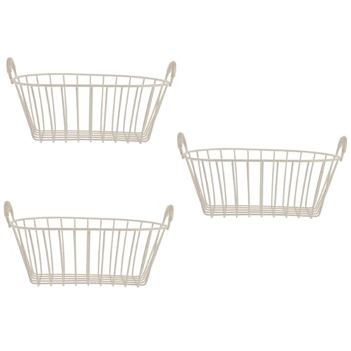 Baluue 3stücke Eisen Kunst Aufbewahrungskorb Multifunktionaler Desktop Organizer Für Kleinigkeiten Stilvolle Aufbewahrungslösung Für Büro Schlafzimmer Und Badezimmer Platzsparend Und von Baluue