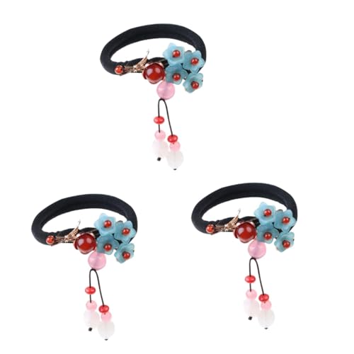 Baluue 3stücke Vintage Haargummi Für Damen Elegante Haarbänder Für Pferdeschwanz Zopf Und Dutt Stilvolles Haarschmuck-accessoire Mit Dekorativem Effekt Leicht Und Vielseitig Für von Baluue