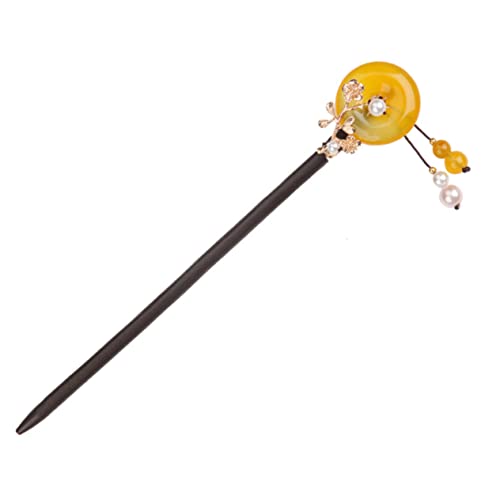 Baluue 3 Stk einfache antike Haarnadel alte Haarstäbchen dekorativer Haarstab Retro-Haarstäbe Essstäbchen für Haare Haarknotengabel frauen kopfschmuck modische Haarnadel Haarstock hölzern von Baluue