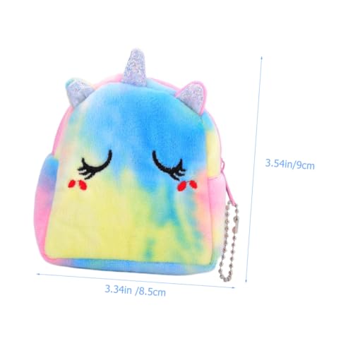 Baluue 3 Stück Mädchen Münzgeldbeutel in Einhorn-Form Bunte Dekorative Geldbörse aus Strapazierfähigem Material Praktische Kleine Umhängetasche für Karten Schlüssel und Kleingeld von Baluue