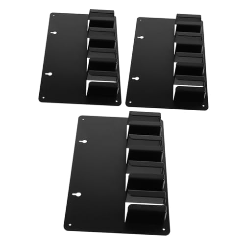 Baluue 3 Stück Professioneller Schwarzer Haarschneider Halter Organizer mit Breiter Kompatibilität Stoßschützendem Design und Elegantem Styling für Friseursalons und Barbierstationen von Baluue