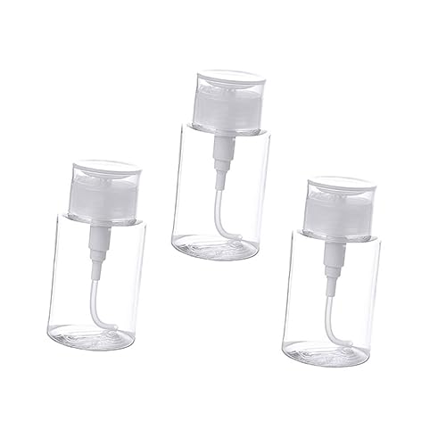 Baluue 3 Stück Reiseflaschen Petg Transparente Kosmetikflaschen Nachfüllbare Behälter Für Shampoo Lotionen Und Make-up-Entferner Tragbare Flaschen Für Reisen Und Camping von Baluue