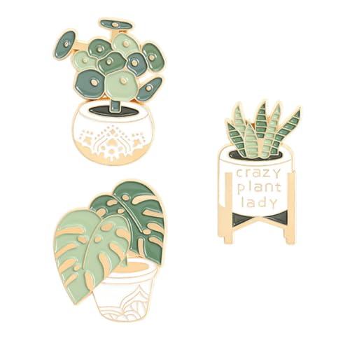 Baluue 3 Stück Stilvolle Anstecknadeln mit Kreativen Sukkulenten motiven Leichte Brosche Vielseitige Kleidungskorsage für Damen Dekorativ für Jacken Taschen Schals und Hüte Baluue 3 Stück Stilvolle Anstecknadeln mit Kreativen Sukkulenten motiven Leichte Brosche Vielseitige Kleidungskorsage für Damen Dekorativ für Jacken Taschen Schals und Hüte von Baluue