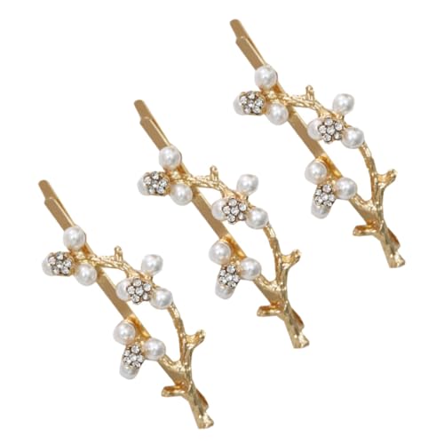 Baluue 3 Stück Teiliges Strass Haarschmuck Filigrane Zweig Haarklammern Modische Haarspangen mit Funkelnden Kristallen Eleganter Haarschmuck für Frauen Geeignet für Hochzeit Alltag und von Baluue