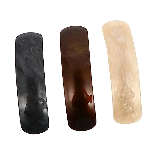 Baluue 3stücke Retro Haarklammern Für Frauen Automatische Acryl-haarspangen Und Rutschfeste Haarclips Für Hochzeiten Partys Und Alltag von Baluue