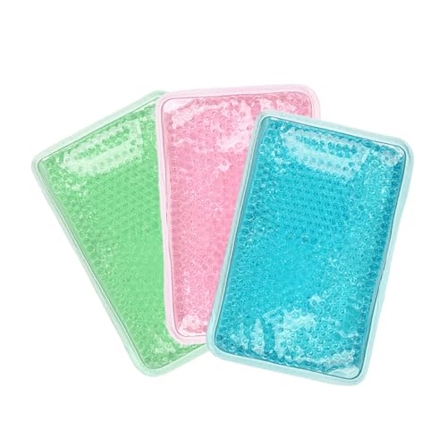 Baluue 3-teiliges Gel-eisbeutel-kissen für Kälte-/wärmetherapie Wiederverwendbare Kompresse für Rücken Nacken Schultern Weich und Bequem von Baluue