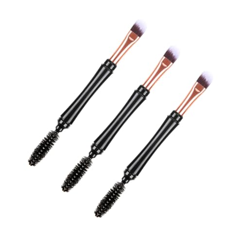 Baluue 3stücke Teiliges Professionelles Make-up-pinsel Augen Und Wimpern Multifunktionale Kosmetikpinsel Mit Deckel Für Lidschatten Und Wimpern Werkzeuge Für Frauen Und Mädchen von Baluue