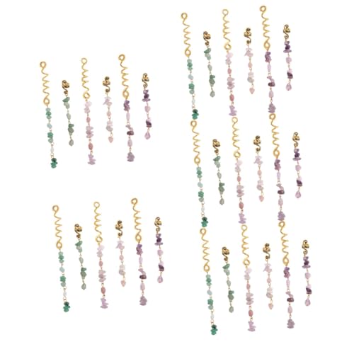 Baluue 30stücke Teiliges Dreadlock Zubehör Kristallstein Für Zöpfe Spiralförmige Haarschmuck Clips Vintage-stil Für Und Für Festliche Anlässe Und Tägliche Verwendung von Baluue