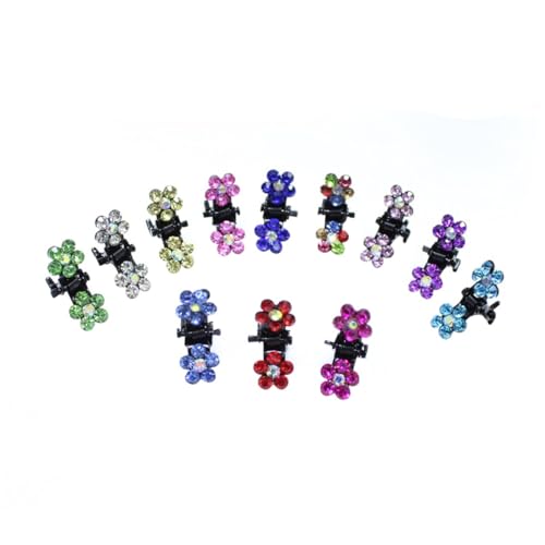 Baluue 30stücke Teiliges Bunte Haarspangen Für Mädchen Mini Klaue Clips Mit Blumen Design Haarschmuck Für Kindergeburtstag Weihnachten Und Partys von Baluue
