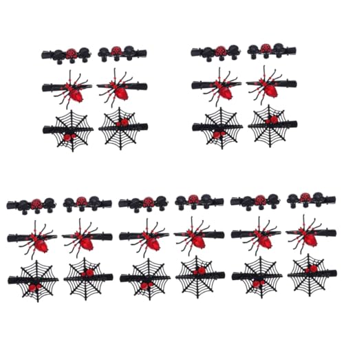 Baluue 30stücke Teiliges Halloween Haarclips Mit Spinnen Und Funkelnde Strasssteine Accessoires Für Kostümpartys Und Gruselfeste Für Damen Und Mädchen von Baluue