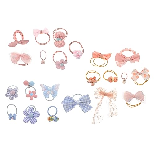 Baluue 31stücke Teiliges Set Elastische Haargummis Für Mädchen Bunte Haarbänder Mit Blumenmotiven Für Mädchen Und Strapazierfähig Für von Baluue