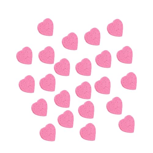 Baluue 32stücke Liebe Herzform Gesichtsreinigung Schwämme Sanfte Make-up Entferner Für Gründliche Und Sanfte Exfoliation Für Tägliche Anwendung von Baluue