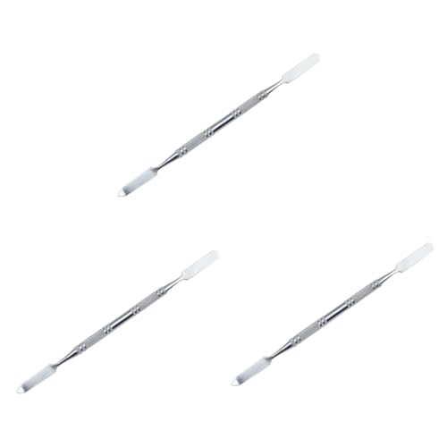 Baluue 3stücke Mischwerkzeug Für Makeup Farbmodulations Und Prägewerkzeug Für Foundation Lidschatten Und Concealer Silber von Baluue