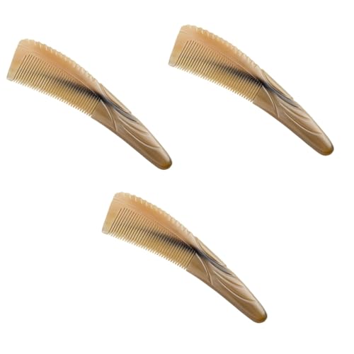 Baluue 3stücke Ox Horn Kamm Für Kopfhautmassage Strapazierfähiger Hornkamm Antistatisch Für Männer Und Frauen Natürliches Material Zum Entwirren Und Massieren Der Kopfhaut Baluue 3stücke Ox Horn Kamm Für Kopfhautmassage Strapazierfähiger Hornkamm Antistatisch Für Männer Und Frauen Natürliches Material Zum Entwirren Und Massieren Der Kopfhaut von Baluue